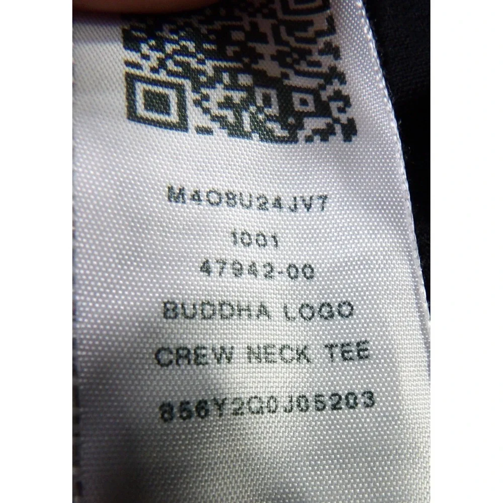 True Religion Buddha Guitar Logo Graphic Tee Men‎ M Black Red Cotton Streetwear